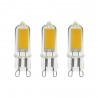 Pack de 3 ampoules LED capsule - culot G9 - classique