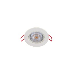 Spot Encastrable LED Intégré - Dimmable par switch - Orientable - cons. 6W (eq. 50W) - 400 lumens - Blanc chaud