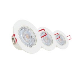 Pack de 3 spots à LED intégrés - 345 lumens