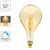 Ampoule LED déco Goutte Giant (XXL) au verre ambré, culot E27, 8W cons. (60W eq.), 800 lumens, lumière blanc chaud