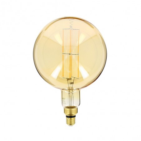 Ampoule LED déco Globe Giant (XXL) au verre ambré, culot E27, 8W cons. (60W eq.), 800 lumens, lumière blanc chaud