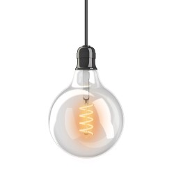 Ampoule LED G125, culot E27, 4W cons. (28W eq.), lumière blanc chaud