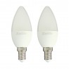 Lot de 2 ampoules flamme LED - culot E14 - classique