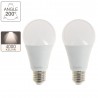 Lot de 2 ampoules LED A60 - cuLot E27 - classique