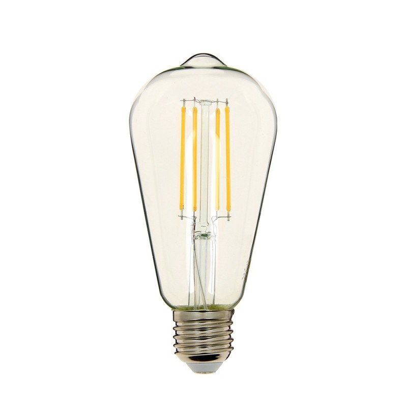 Ampoule à filament LED Edison, culot E27, 8W cons. (75W eq.), lumière blanc chaud