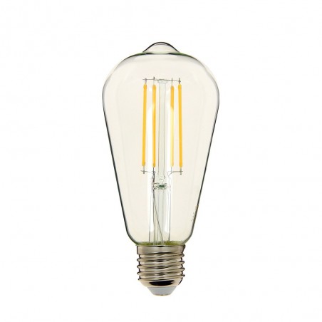 Ampoule à filament LED Edison, culot E27, 8W cons. (75W eq.), lumière blanc chaud