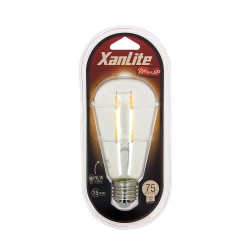 Ampoule à filament LED Edison, culot E27, 8W cons. (75W eq.), lumière blanc chaud