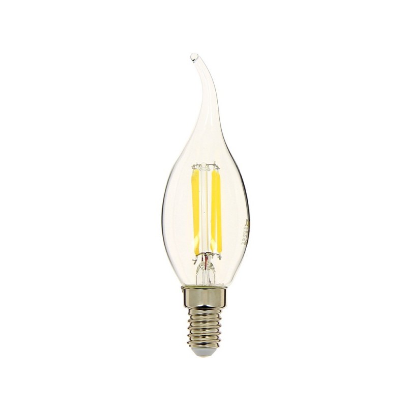 Ampoule RetroLED flamme coup de vent, culot E14, 4W cons. (40W eq.), lumière blanche neutre