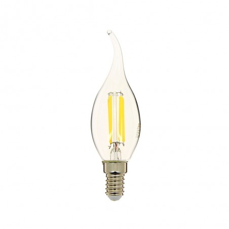 Ampoule RetroLED flamme coup de vent, culot E14, 4W cons. (40W eq.), lumière blanche neutre