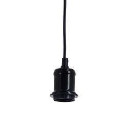 Suspension vintage - douille noir -100 cm de câble