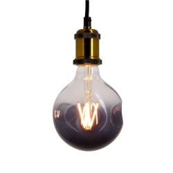 Ampoule LED Globe (G125) Irrégulière au verre fumé, culot E27, 6W cons. (48W eq.), 600 lumens, lumière blanc chaud