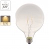 Ampoule LED Globe (G125) Irrégulière au verre lacté, culot E27, 6W cons. (48W eq.), 600 lumens, lumière blanc chaud