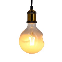 Ampoule LED Globe (G125) Irrégulière au verre lacté, culot E27, 6W cons. (48W eq.), 600 lumens, lumière blanc chaud