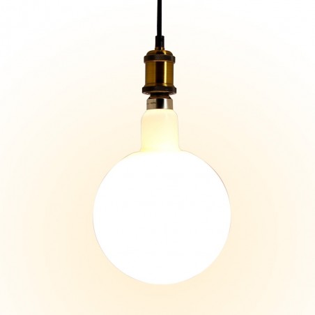 Ampoule LED déco éclairante Globe XXL Opaline au verre lacté, culot E27, 24W cons. (185W eq.), 3200 lumens, lumière blanc neutre