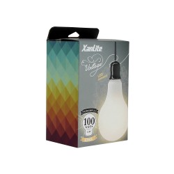 Ampoule déco éclairante opaline, culot E27, 12W cons. (100W eq.), blanc neutre (4000K)