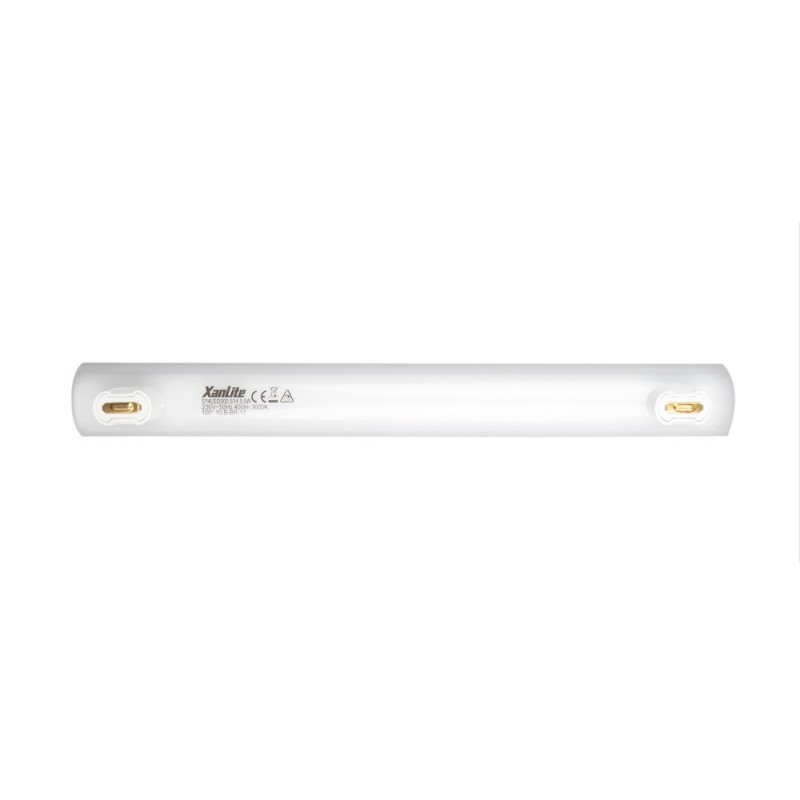 Tube LED S14, 5,5W .cons (35W .eq), lumière blanche chaude