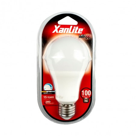 Ampoule LED standard, culot E27, 15W cons. (100W eq.), blanc neutre, dimmable