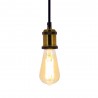 Ampoule LED déco Edison Vintage au verre ambré, culot E27, 7W cons. (50W eq.), 638 lumens, lumière blanc chaud