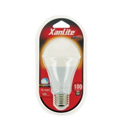 Ampoule LED standard, culot E27, 15W cons. (100W eq.), blanc chaud, dimmable