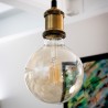 Suspension à douille dorée, style vintage, culot E27