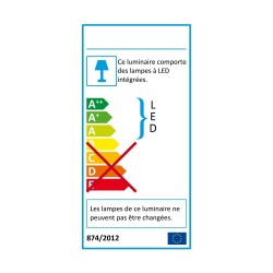 Lot de 3 spots à LED intégrés - 345 lumens