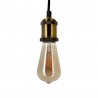 Ampoule LED (ST64) Edison / Vintage au verre fumé, culot E27, 4W cons. (23W eq.), 230 lumens, lumière blanc chaud