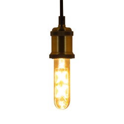 Ampoule LED (T125) Tube / Vintage au verre ambré, culot E27, 4W cons. (30W eq.), 323 lumens, lumière blanc chaud