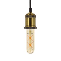 Ampoule LED (T125) Tube / Vintage au verre ambré, culot E27, 4W cons. (30W eq.), 323 lumens, lumière blanc chaud