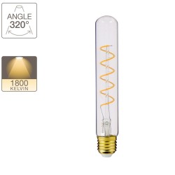 Ampoule LED (T185) Tube / Vintage, culot E27, 4W cons. (20W eq.), 200 lumens, lumière blanc chaud