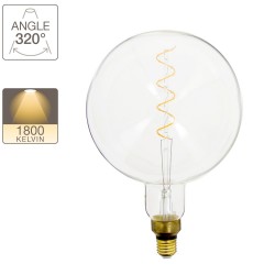 Ampoule LED Globe Giant (G200) / Vintage, culot E27, 4W cons. (30W eq.), 323 lumens, lumière blanc chaud