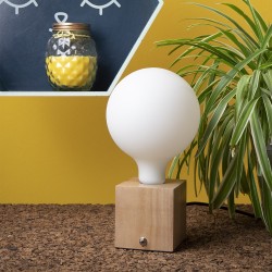 Ampoule LED déco éclairante Globe Opaline au verre lacté, culot E27, 12W cons. (100W eq.), 1521 lumens, lumière blanc neutre