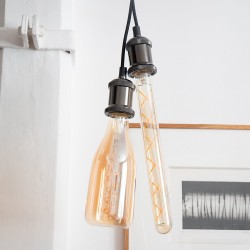 Ampoule LED T30 / Vintage au verre ambré, culot E27, 5W cons. (40W eq.), 500 lumens, lumière blanc chaud