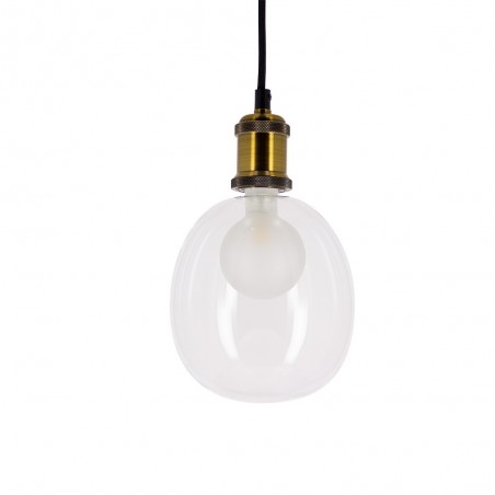 Ampoule LED déco, double verre, forme "egg", culot E27, blanc neutre, forme allongée