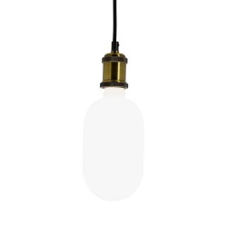 Ampoule LED déco éclairante Gas bottle Opaline au verre lacté, culot E27, 8W cons. (60W eq.), 806 lumens, lumière blanc neutre