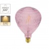 Ampoule LED déco Ballon Rose, culot E27, 4W cons., 300 lumens, lumière blanc chaud