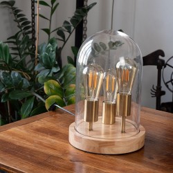 Ampoule LED (ST64) Edison / Vintage au verre fumé, culot E27, 4W cons. (23W eq.), 230 lumens, lumière blanc chaud