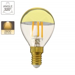 Ampoule LED P45, culot E14, 4W cons. (32W eq.), lumière blanc chaud