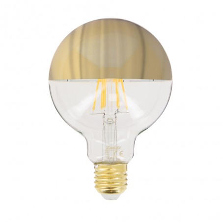 Ampoule LED G95, culot E27, 8W cons. (62W eq.), lumière blanc chaud