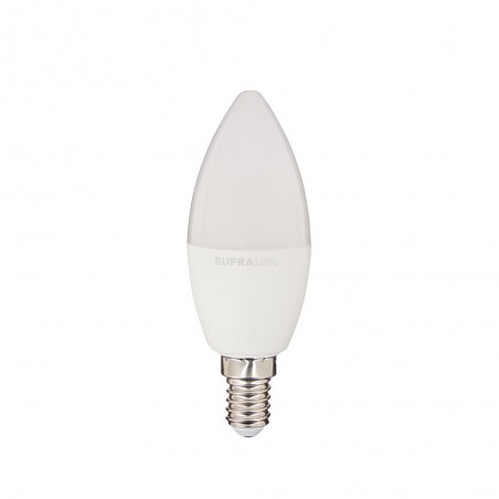 Pack de 2 Ampoules LED (Flamme), culot E14, conso. 2,8W (eq. 25W), 250 lumens, blanc chaud