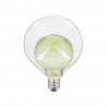 Ampoule Déco LED, Double verre Vert, G125, culot E27, 4W cons. 2700K Blanc Chaud