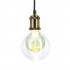 Ampoule Déco LED, Double verre Vert, G125, culot E27, 4W cons. 2700K Blanc Chaud