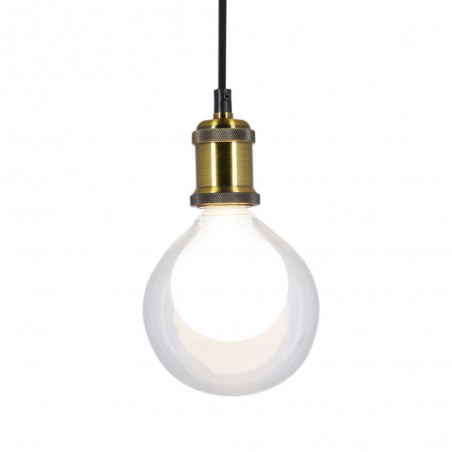 Ampoule Déco LED, Double verre Blanc, G125, culot E27, 3W cons. 2700K Blanc Chaud