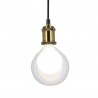 Ampoule Déco LED, Double verre Blanc, G125, culot E27, 3W cons. 2700K Blanc Chaud