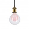 Ampoule Déco LED, Double verre Rose, G125, culot E27, 4W cons. 2700K Blanc Chaud