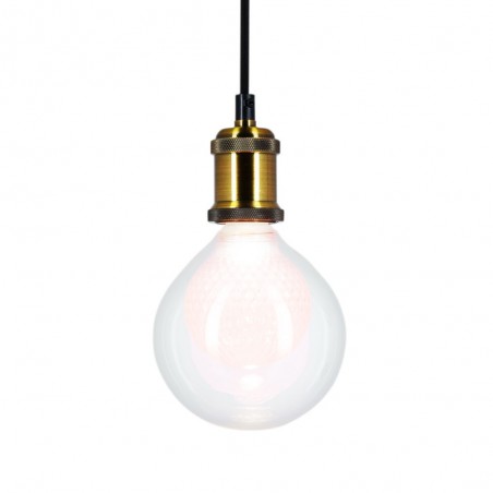 Ampoule Déco LED, Double verre Rose, G125, culot E27, 4W cons. 2700K Blanc Chaud