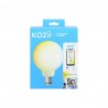Ampoule LED connectée KOZii, éclairage multi-blancs, Filament E27 G125 Opaque 7W cons.