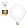 Ampoule Déco LED, Double verre Blanc, G125, culot E27, 3W cons. 2700K Blanc Chaud