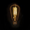 Ampoule LED déco Edison Vintage au verre ambré, culot E27, 7W cons. (50W eq.), 638 lumens, lumière blanc chaud