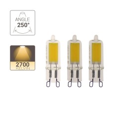 Lot de 3 ampoule capsule LED - culot G9 - 200 lumens