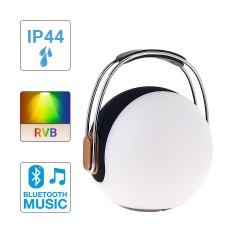 Lanterne portable LED SONOLUX - blanc et multicolor - haut parleur bluetooth